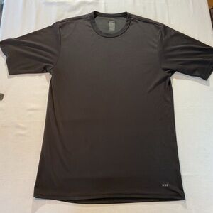 REI Men's Plain Black Wicking T-Shirt, Size Large Tall LT Casual Everyday Sport